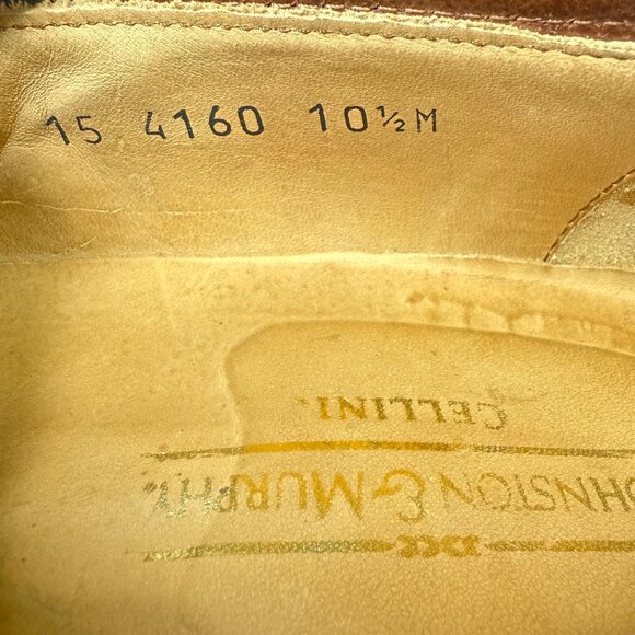 Johnston & Murphy Cellini 10.5M Mens Brown Leather Tassel Loafers main image 6